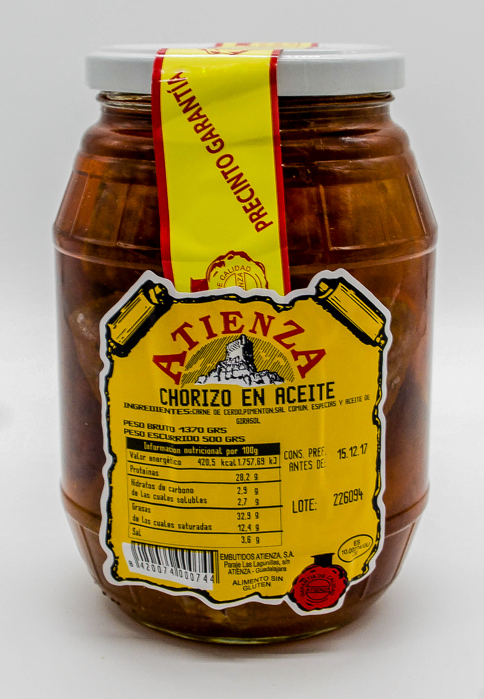 Chorizo de la olla en aceite